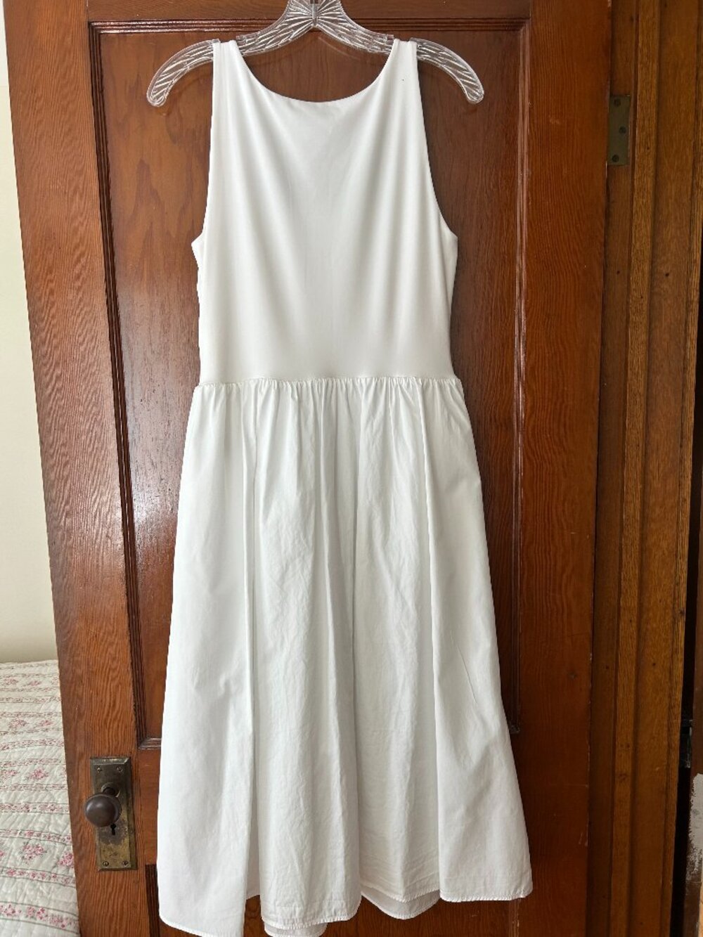 SPANX Smooth Jersey Mixed Media Midi Dress - Med - Picture 7 of 8